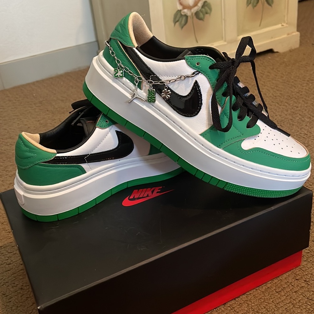Nike Air Jordan 1 Elevate Low Lucky Green Size 9